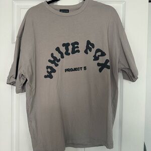 White Fox Project 5 tee - Lunar color - size L/XL
